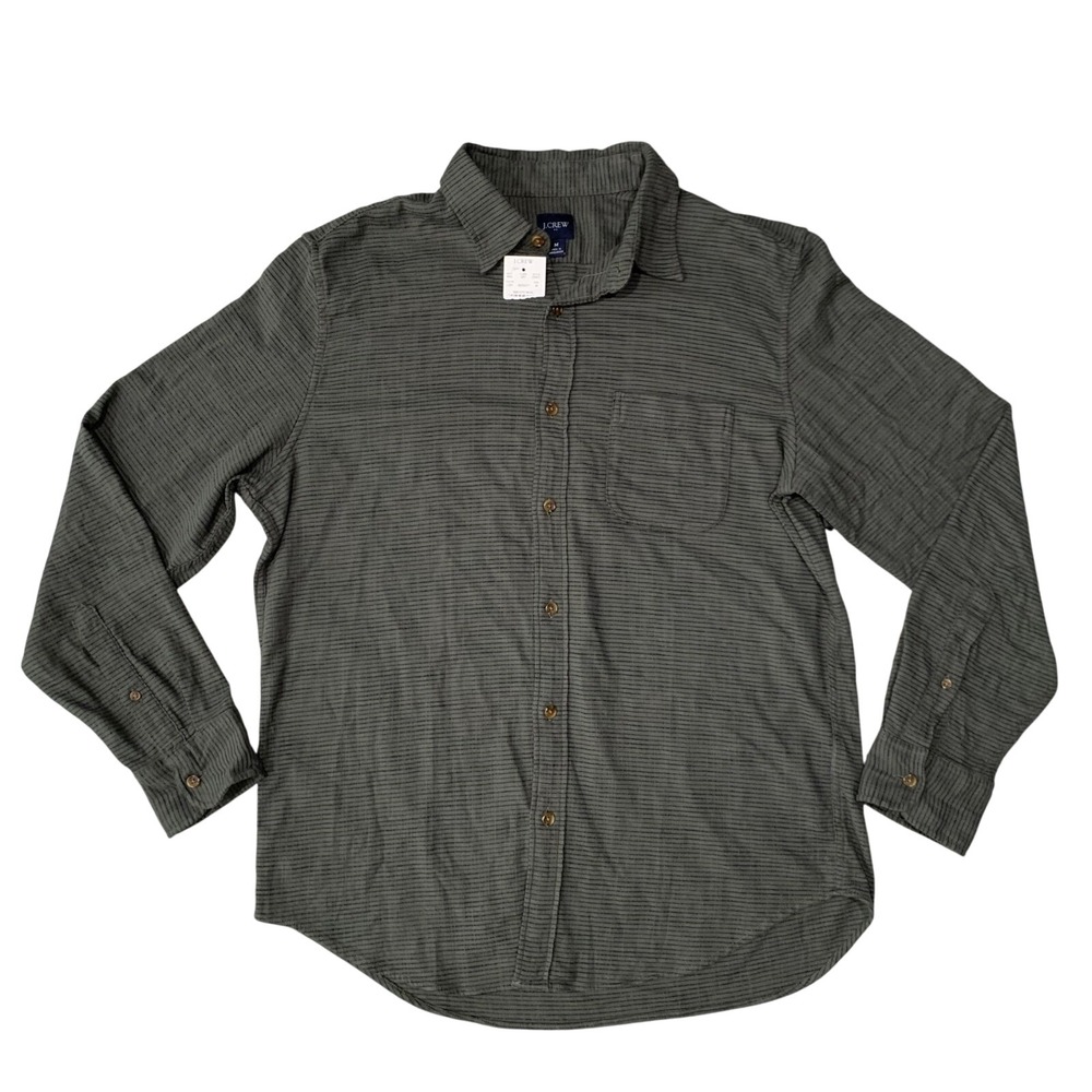 J. Crew‎ Button-Down Shirt Striped Long Sleeve Casual Top Medium New With Tags